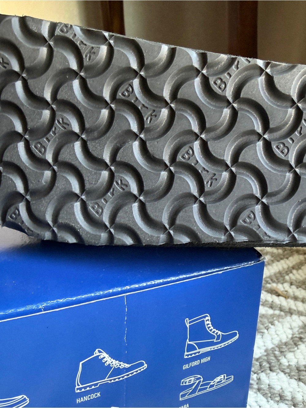 NEW Birkenstock Brand Black Simmer Suede ArizonaTwo-Strap Sandals women’s Sz 39 - Picture 12 of 15